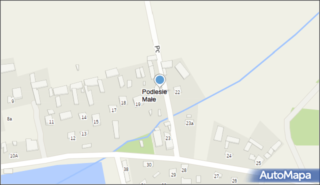 Podlesie Małe, Podlesie Małe, 21, mapa Podlesie Małe