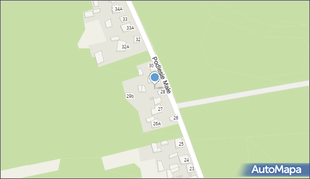 Podlesie Małe, Podlesie Małe, 29A, mapa Podlesie Małe