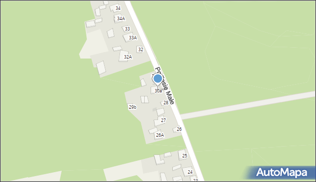 Podlesie Małe, Podlesie Małe, 30a, mapa Podlesie Małe