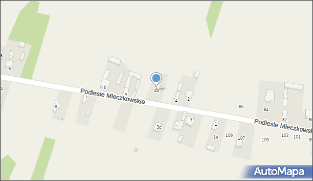 Podlesie Mleczkowskie, Podlesie Mleczkowskie, 4b, mapa Podlesie Mleczkowskie