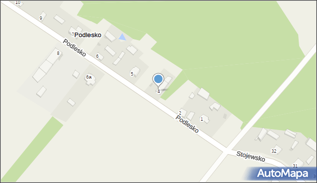 Podlesko, Podlesko, 4, mapa Podlesko