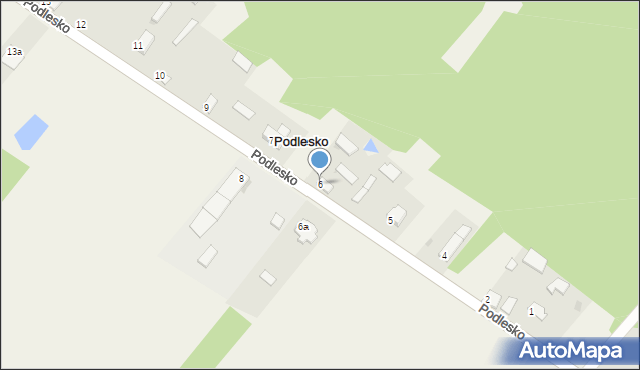 Podlesko, Podlesko, 6, mapa Podlesko