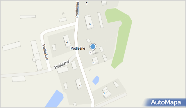 Podleśne, Podleśne, 5/1, mapa Podleśne