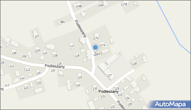 Podleszany, Podleszany, 125, mapa Podleszany