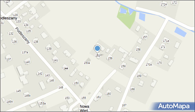 Podleszany, Podleszany, 151, mapa Podleszany