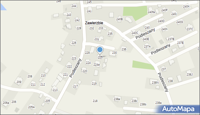 Podleszany, Podleszany, 225, mapa Podleszany