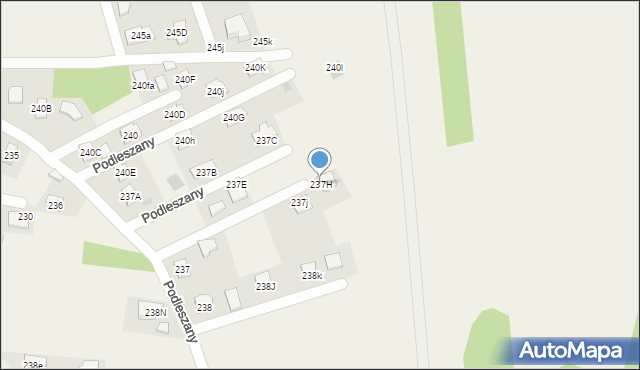 Podleszany, Podleszany, 237H, mapa Podleszany