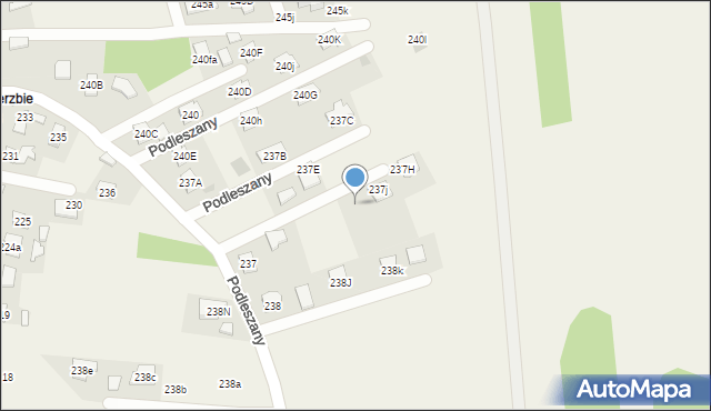 Podleszany, Podleszany, 237k, mapa Podleszany
