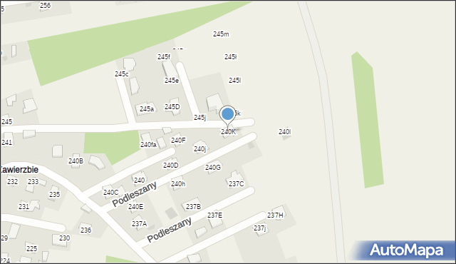 Podleszany, Podleszany, 240K, mapa Podleszany