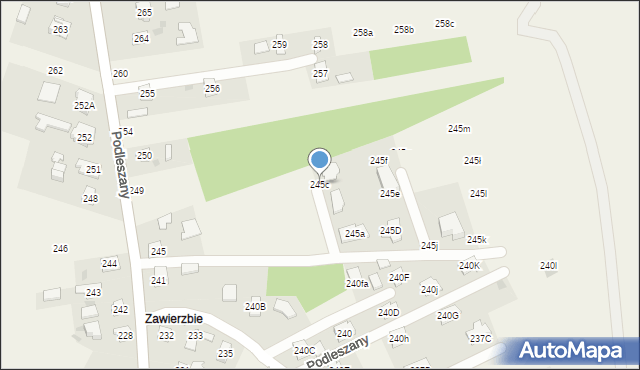 Podleszany, Podleszany, 245c, mapa Podleszany