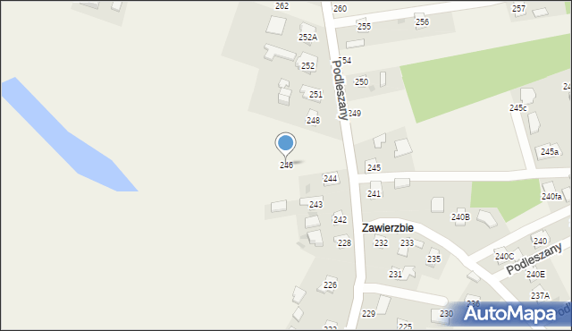 Podleszany, Podleszany, 246, mapa Podleszany