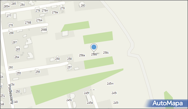 Podleszany, Podleszany, 258b, mapa Podleszany