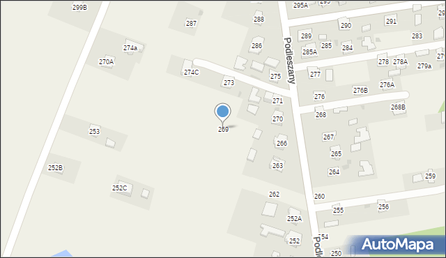 Podleszany, Podleszany, 269, mapa Podleszany