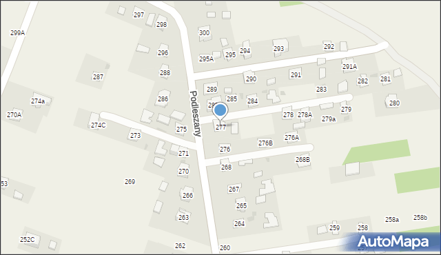 Podleszany, Podleszany, 277, mapa Podleszany