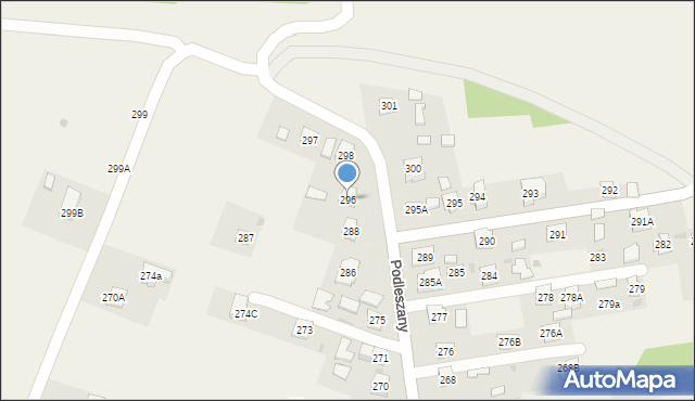 Podleszany, Podleszany, 296, mapa Podleszany