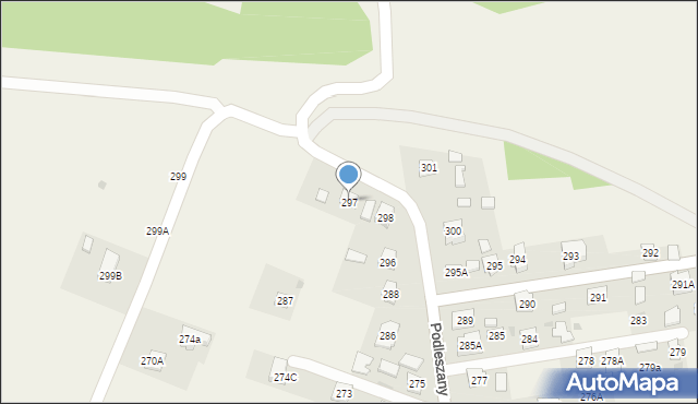 Podleszany, Podleszany, 297, mapa Podleszany