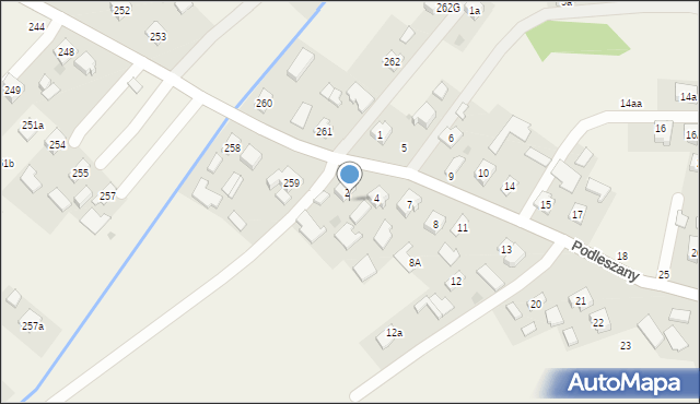 Podleszany, Podleszany, 3, mapa Podleszany