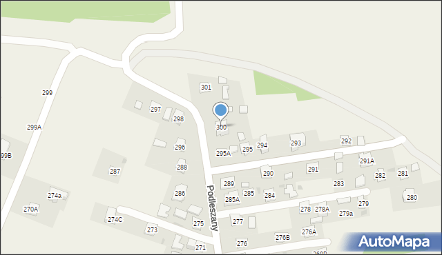 Podleszany, Podleszany, 300, mapa Podleszany