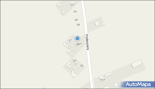 Podleszany, Podleszany, 328, mapa Podleszany