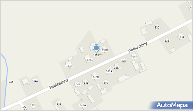 Podleszany, Podleszany, 339, mapa Podleszany