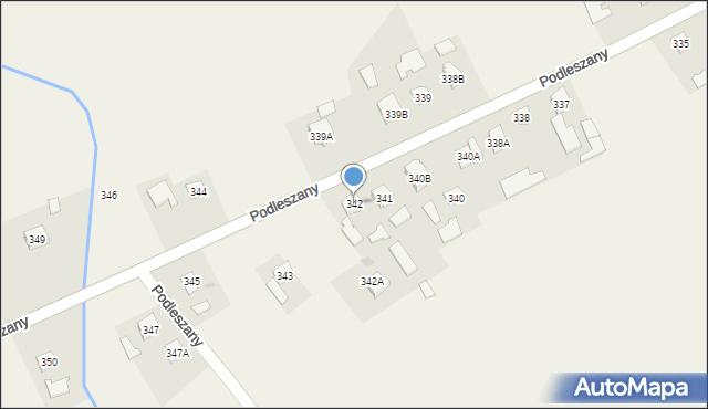 Podleszany, Podleszany, 342, mapa Podleszany