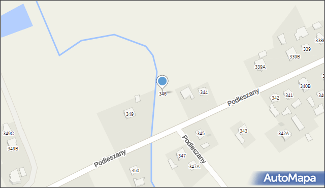 Podleszany, Podleszany, 346, mapa Podleszany