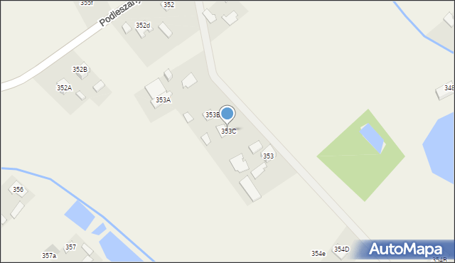 Podleszany, Podleszany, 353C, mapa Podleszany
