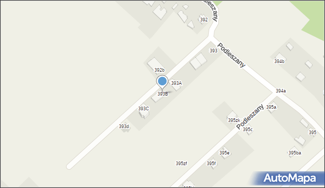 Podleszany, Podleszany, 393B, mapa Podleszany