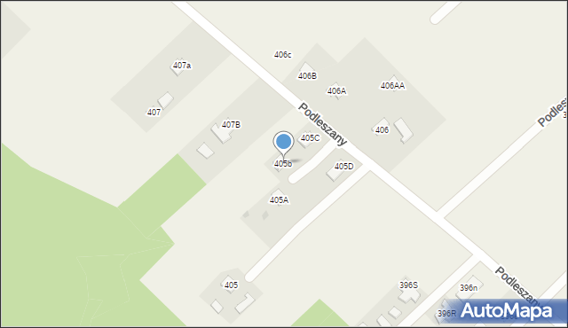 Podleszany, Podleszany, 405b, mapa Podleszany