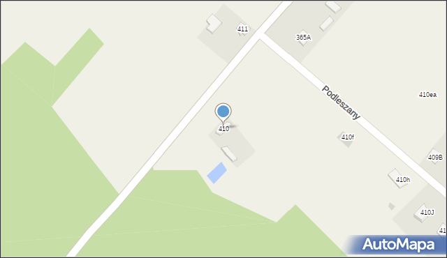 Podleszany, Podleszany, 410, mapa Podleszany