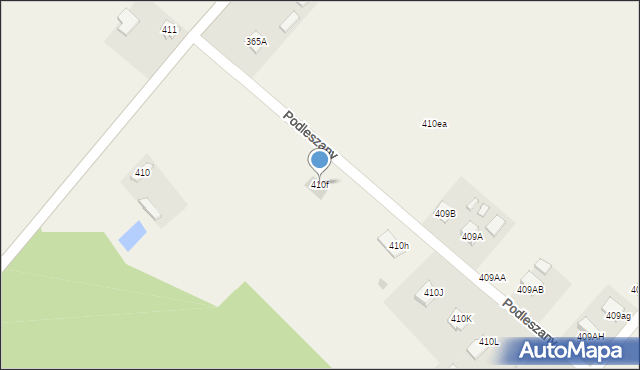 Podleszany, Podleszany, 410f, mapa Podleszany