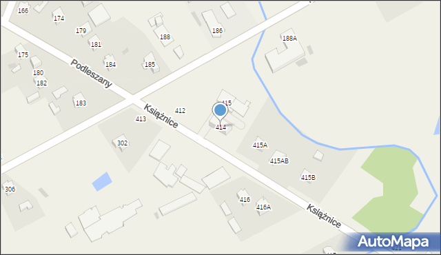 Podleszany, Podleszany, 414, mapa Podleszany