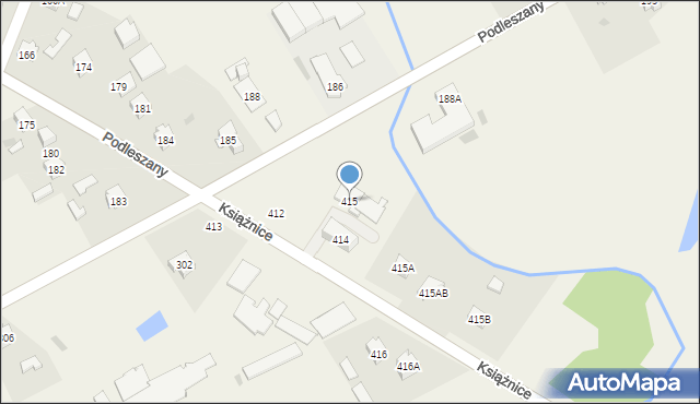 Podleszany, Podleszany, 415, mapa Podleszany
