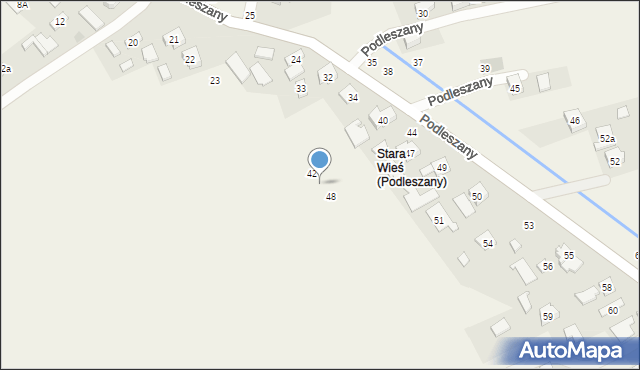 Podleszany, Podleszany, 43, mapa Podleszany