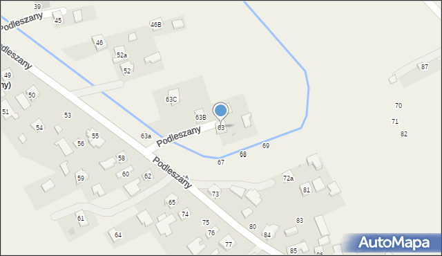 Podleszany, Podleszany, 63, mapa Podleszany