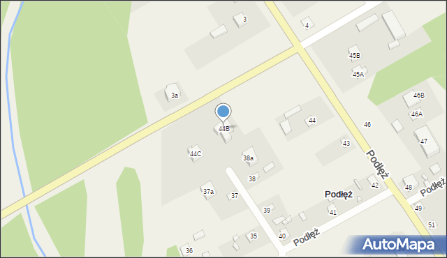 Podłęż, Podłęż, 44B, mapa Podłęż