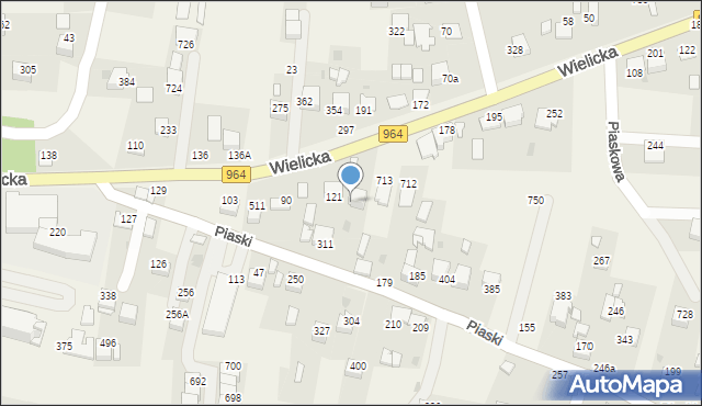 Podłęże, Podłęże, 309, mapa Podłęże