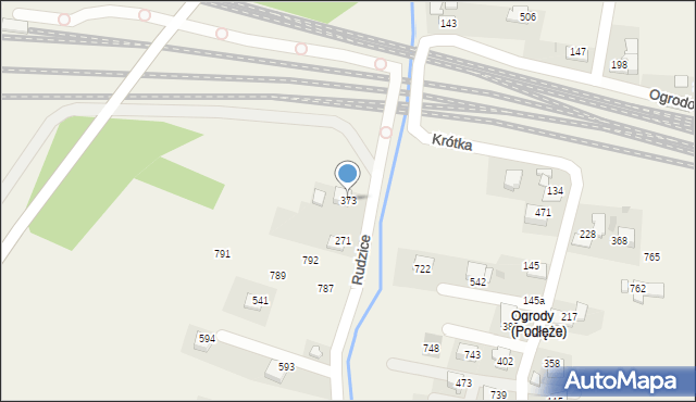 Podłęże, Podłęże, 373, mapa Podłęże