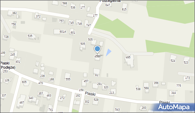 Podłęże, Podłęże, 458b, mapa Podłęże