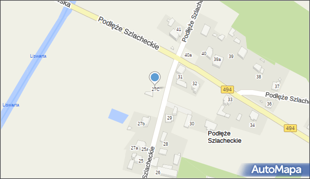 Podłęże Szlacheckie, Podłęże Szlacheckie, 27C, mapa Podłęże Szlacheckie