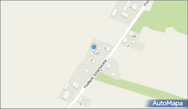 Podłęże Szlacheckie, Podłęże Szlacheckie, 8b, mapa Podłęże Szlacheckie