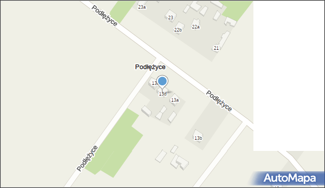 Podłężyce, Podłężyce, 13d, mapa Podłężyce