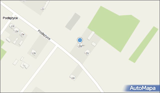 Podłężyce, Podłężyce, 20b, mapa Podłężyce