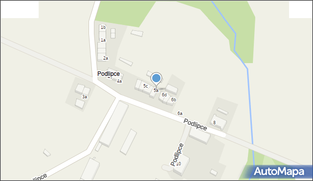 Podlipce, Podlipce, 5a, mapa Podlipce