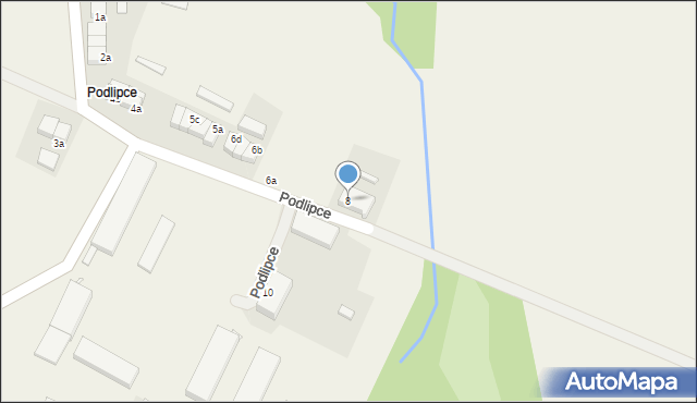 Podlipce, Podlipce, 8, mapa Podlipce