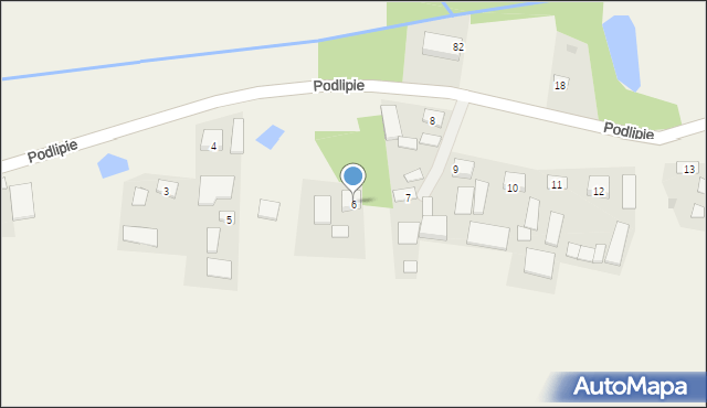 Podlipie, Podlipie, 6, mapa Podlipie