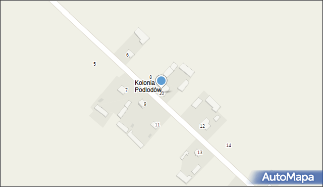 Podlodów, Podlodów, 10, mapa Podlodów