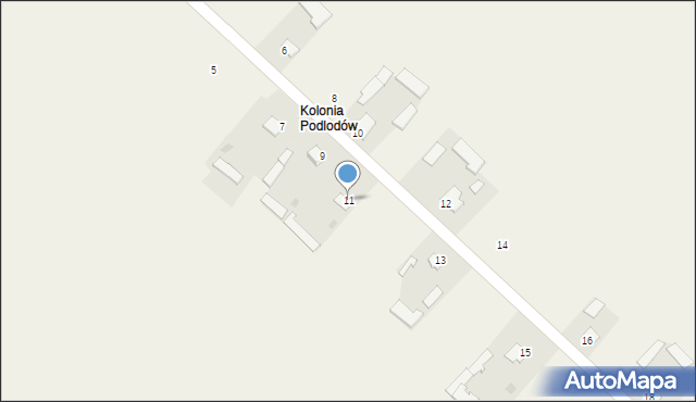 Podlodów, Podlodów, 11, mapa Podlodów