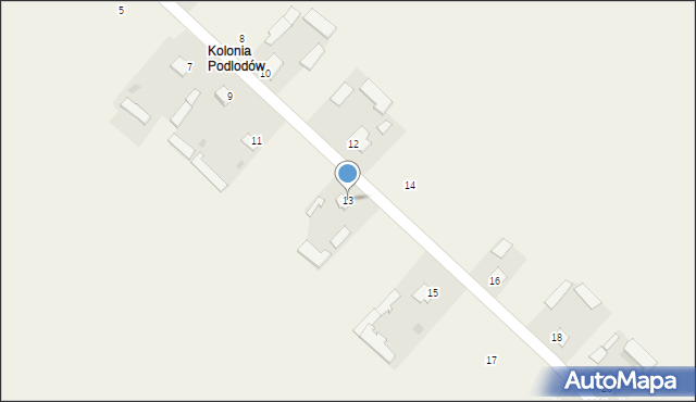 Podlodów, Podlodów, 13, mapa Podlodów