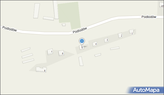 Podlodów, Podlodów, 5, mapa Podlodów